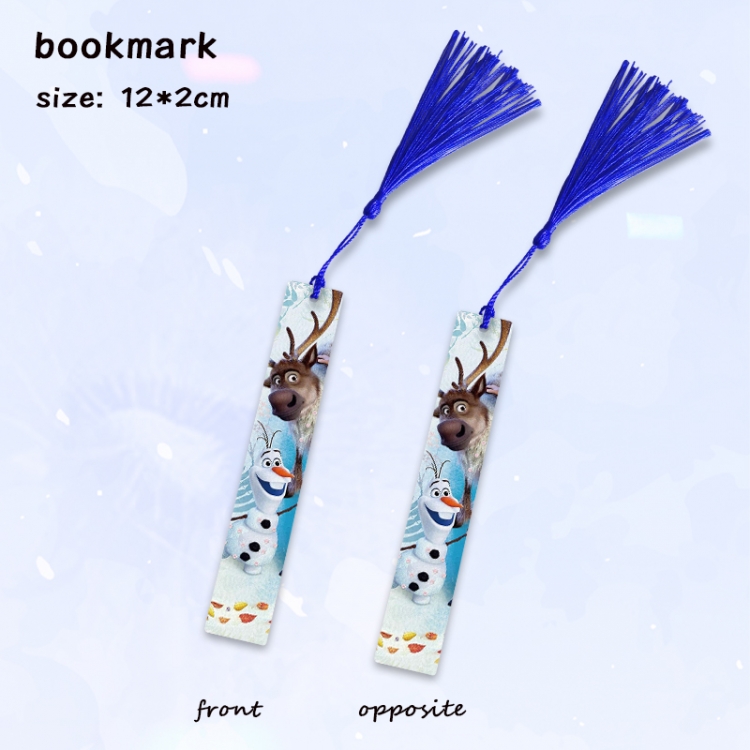 Frozen Anime full-color printed metal bookmark pendant price for 5 pcs