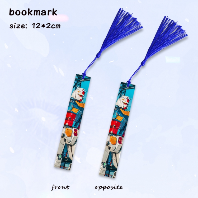 Gundam Anime full-color printed metal bookmark pendant price for 5 pcs