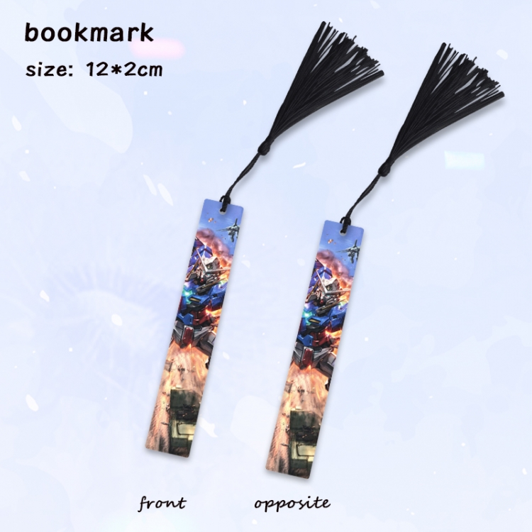 Gundam Anime full-color printed metal bookmark pendant price for 5 pcs