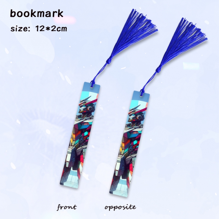 Gundam Anime full-color printed metal bookmark pendant price for 5 pcs