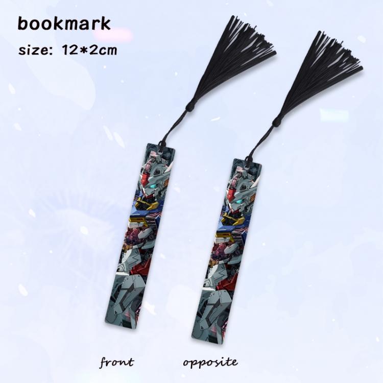 Gundam Anime full-color printed metal bookmark pendant price for 5 pcs