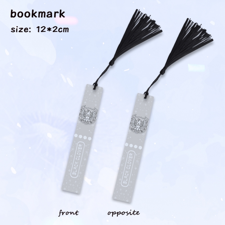 Black Clover Anime full-color printed metal bookmark pendant price for 5 pcs