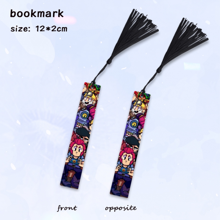 Brawl Stars Anime full-color printed metal bookmark pendant price for 5 pcs