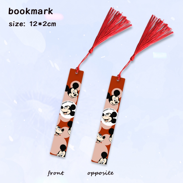 Mickey Anime full-color printed metal bookmark pendant price for 5 pcs