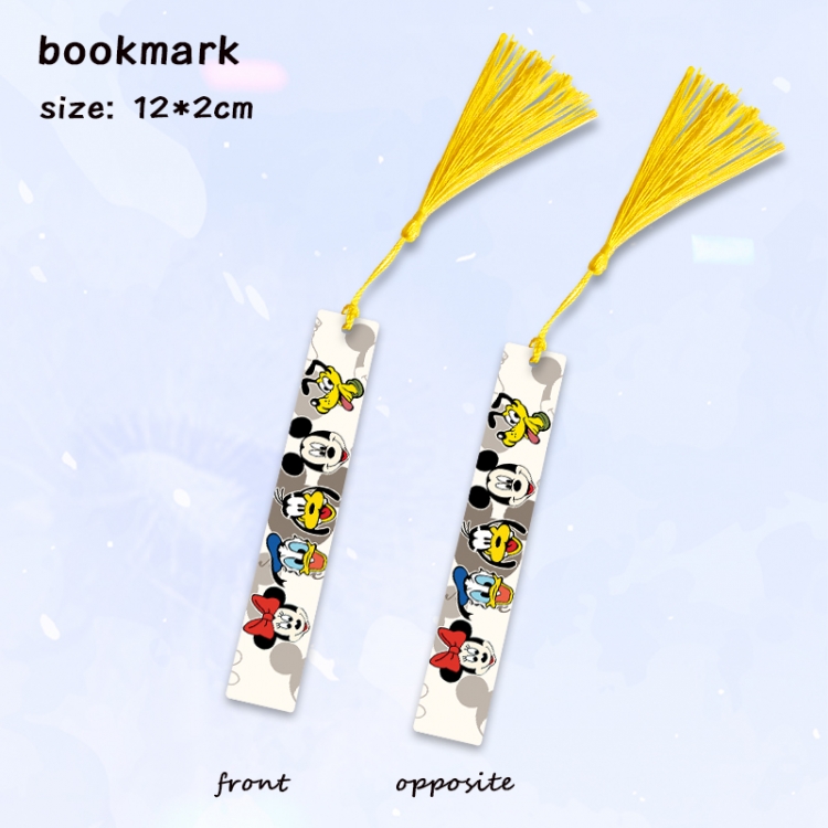 Mickey Anime full-color printed metal bookmark pendant price for 5 pcs