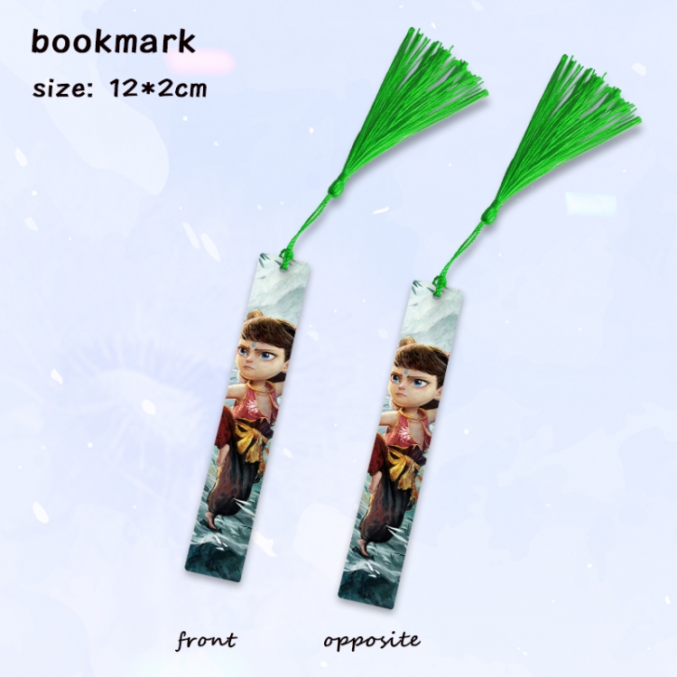 Nezha Anime full-color printed metal bookmark pendant price for 5 pcs