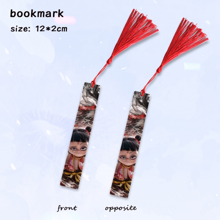 Nezha Anime full-color printed metal bookmark pendant price for 5 pcs