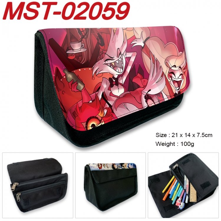 Chainsaw man Anime Velcro canvas zipper pencil case Pencil Bag 21x14x7.5cm MST-02059