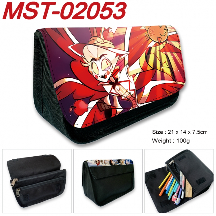 Chainsaw man Anime Velcro canvas zipper pencil case Pencil Bag 21x14x7.5cm MST-02053