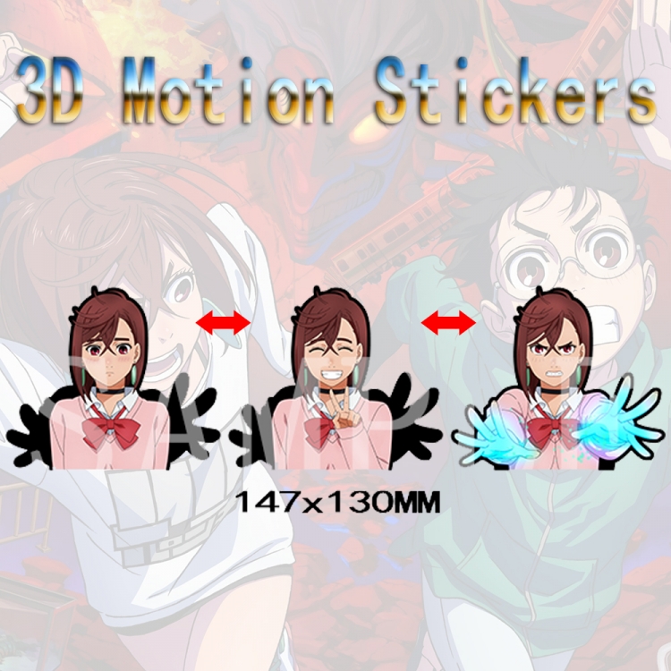 Dandadan 3D HD variable map car computer animation stickers price for 2 pcs DDD-03
