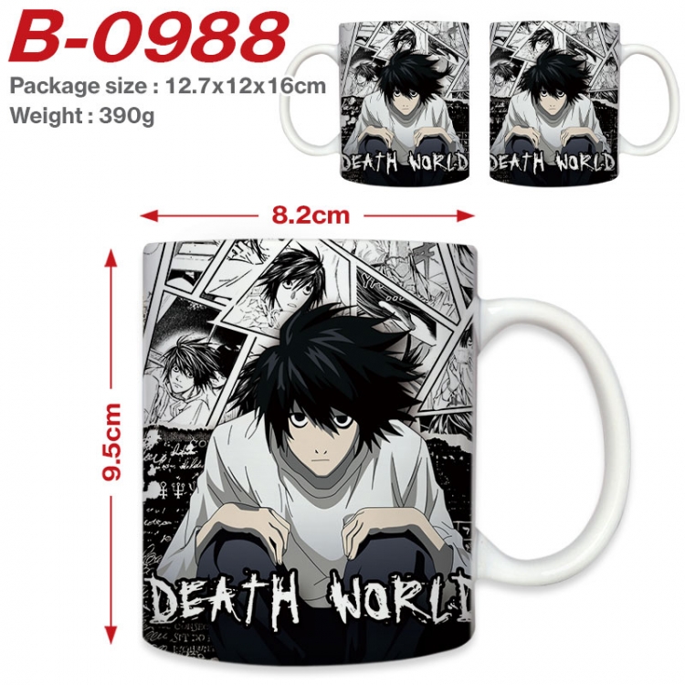Death note Anime printed ceramic mug 400ml (single carton foam packaging) B-0988