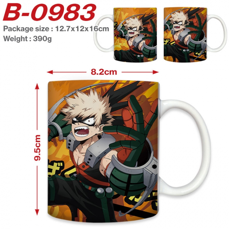 My Hero Academia Anime printed ceramic mug 400ml (single carton foam packaging) B-0983