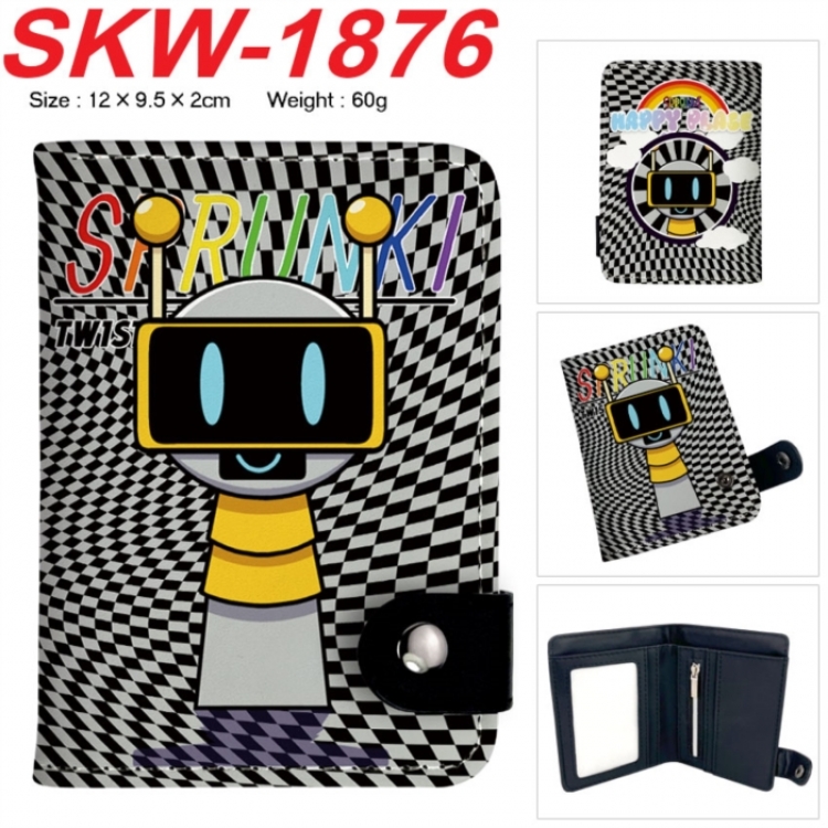 Sprunki Plush Anime vertical button folding wallet 12X9.5X2CM 60g SKW-1876