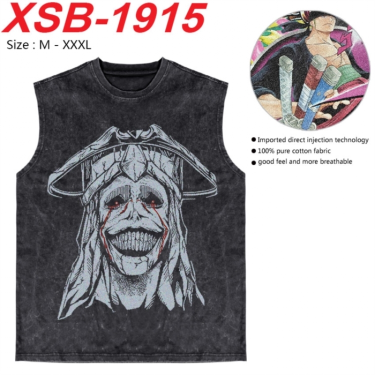 Solo Leveling:Arise Anime pure cotton wash vest T-shirt 250g M-3XL XSB-1915
