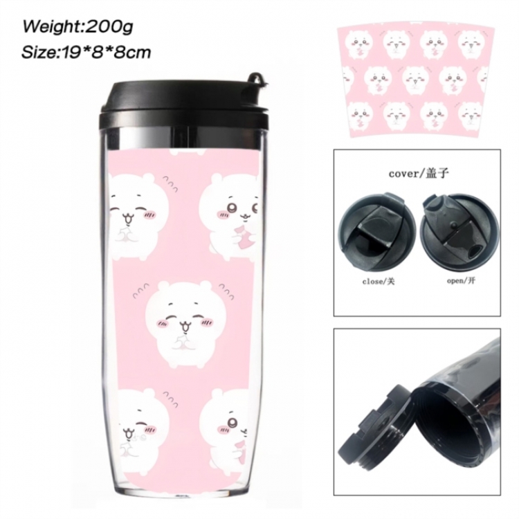 Chiikawa Anime double-layer insulated water bottle and cup 350ML