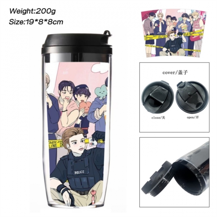 straykids Anime double-layer insulated water bottle and cup 350ML