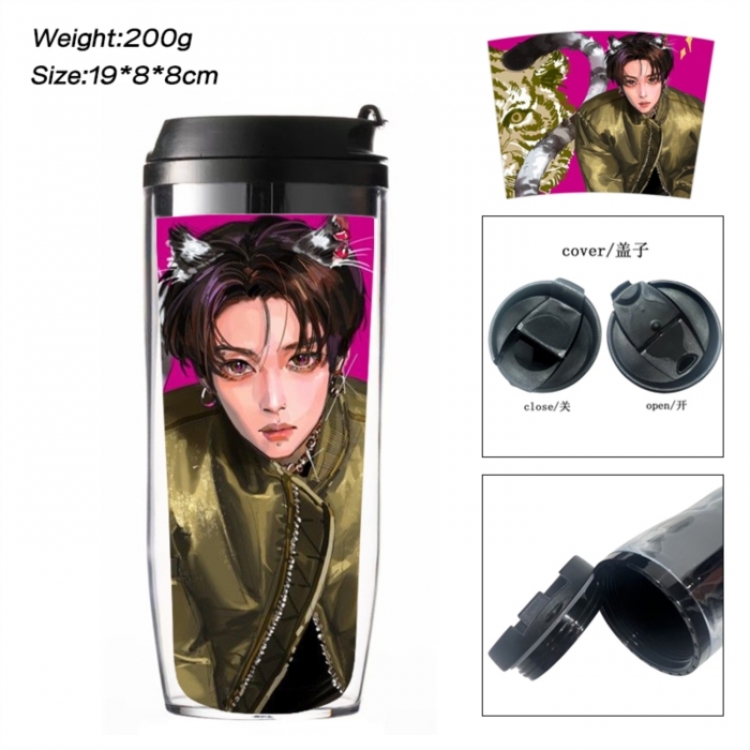 straykids Anime double-layer insulated water bottle and cup 350ML