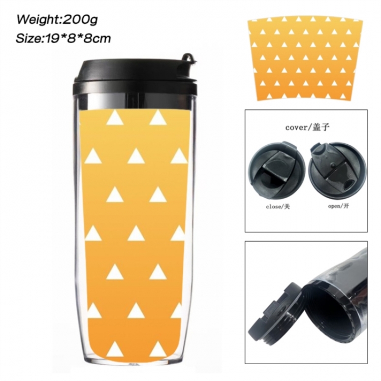 Demon Slayer Kimets Anime double-layer insulated water bottle and cup 350ML