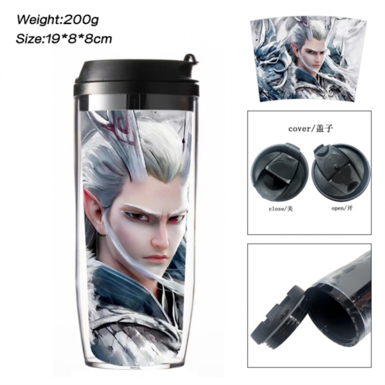 Nezha Anime double-layer insulated water bottle and cup 350ML