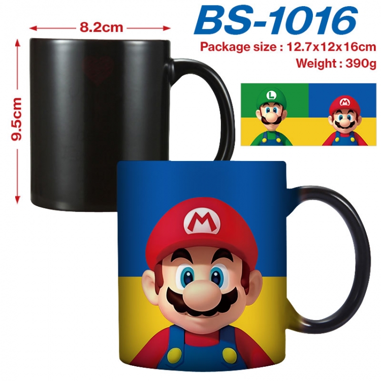 Super Mario  Anime high-temperature color-changing printing ceramic mug 400ml  BS-1016
