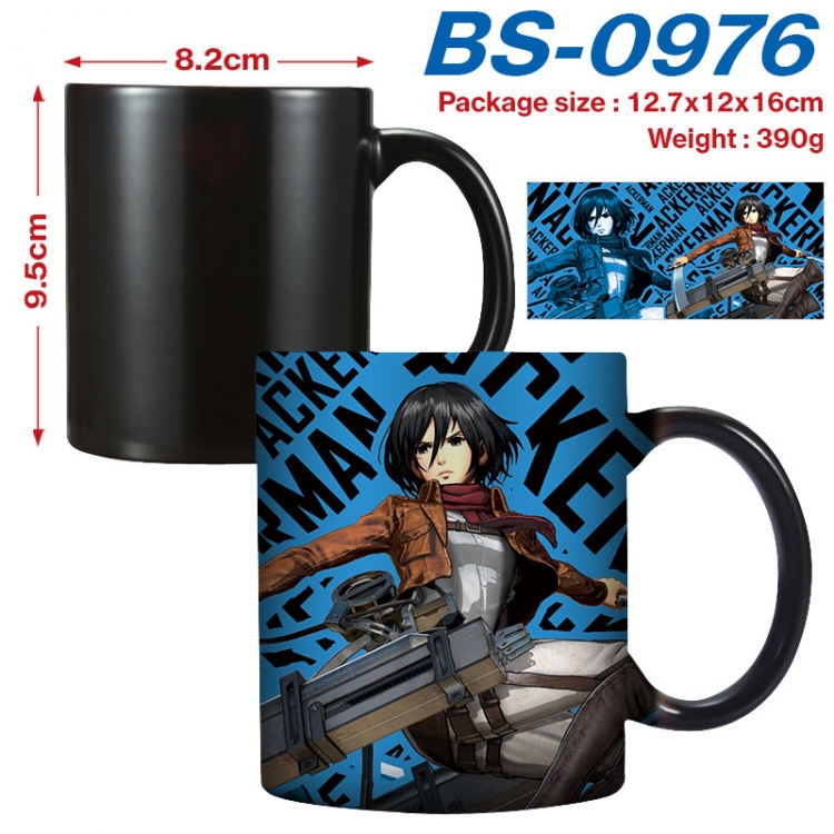 Shingeki no Kyojin  Anime high-temperature color-changing printing ceramic mug 400ml BS-0976