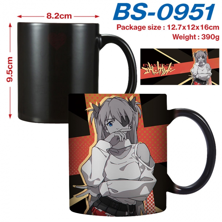 EVA Anime high-temperature color-changing printing ceramic mug 400ml BS-0951