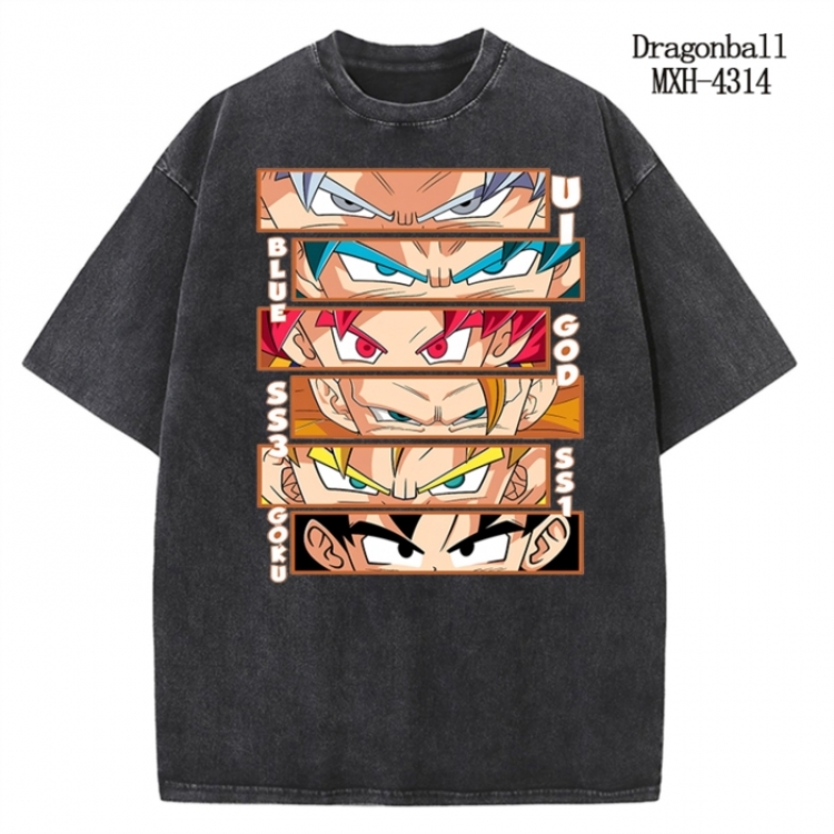 DRAGON BALL Anime peripheral pure cotton washed and worn T-shirt from S to 2XL  MXH-4314
