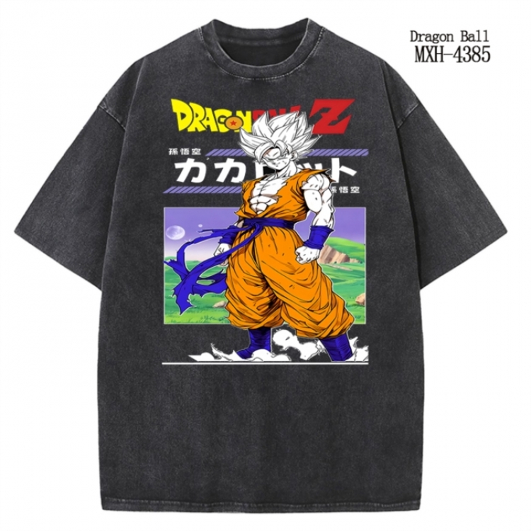 DRAGON BALL Anime peripheral pure cotton washed and worn T-shirt from S to 2XL MXH-4385