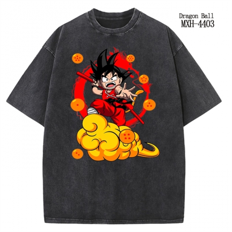 DRAGON BALL Anime peripheral pure cotton washed and worn T-shirt from S to 2XL MXH-4403