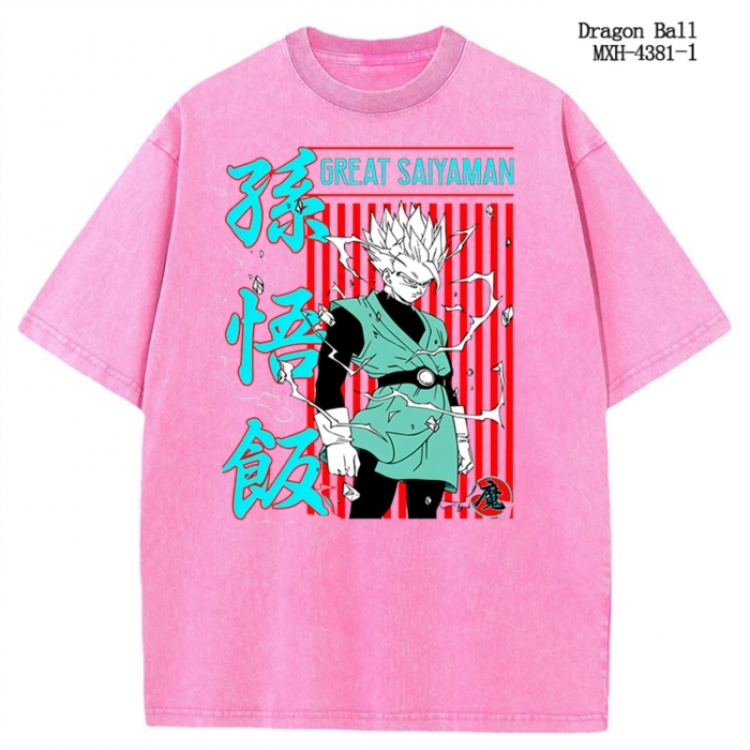 DRAGON BALL Anime peripheral pure cotton washed and worn T-shirt from S to 2XL  MXH-4381-1