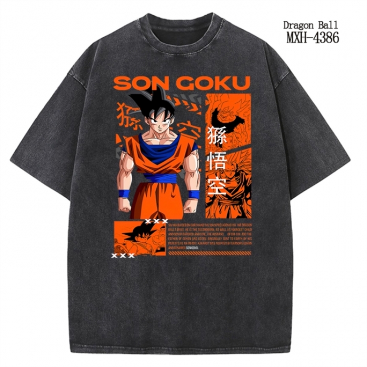 DRAGON BALL Anime peripheral pure cotton washed and worn T-shirt from S to 2XL MXH-4386