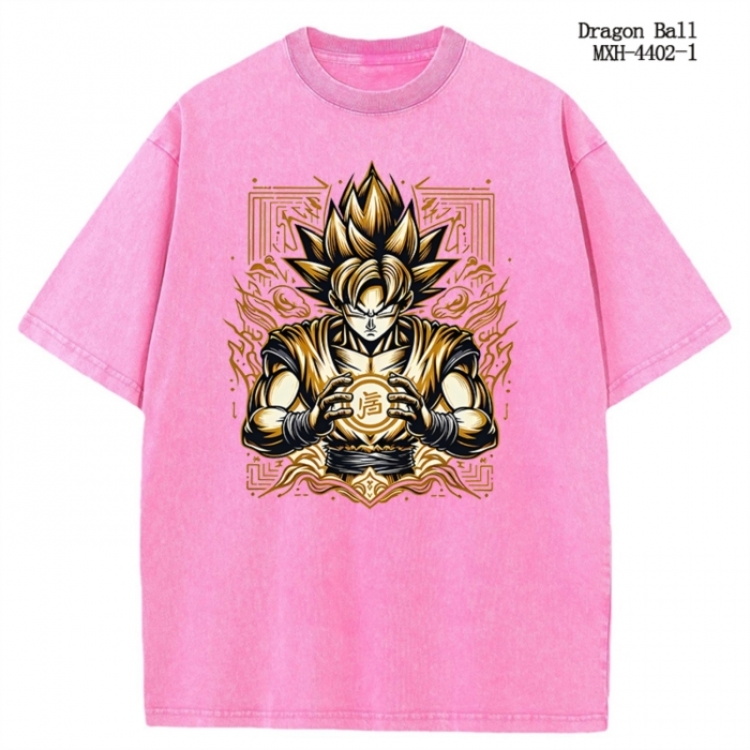 DRAGON BALL Anime peripheral pure cotton washed and worn T-shirt from S to 2XL MXH-4402-1