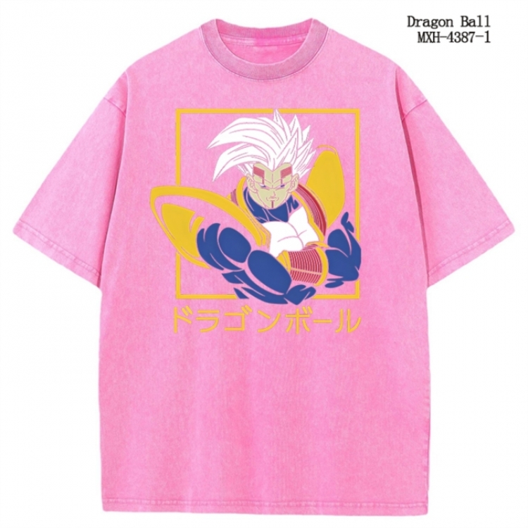 DRAGON BALL Anime peripheral pure cotton washed and worn T-shirt from S to 2XL  MXH-4387-1