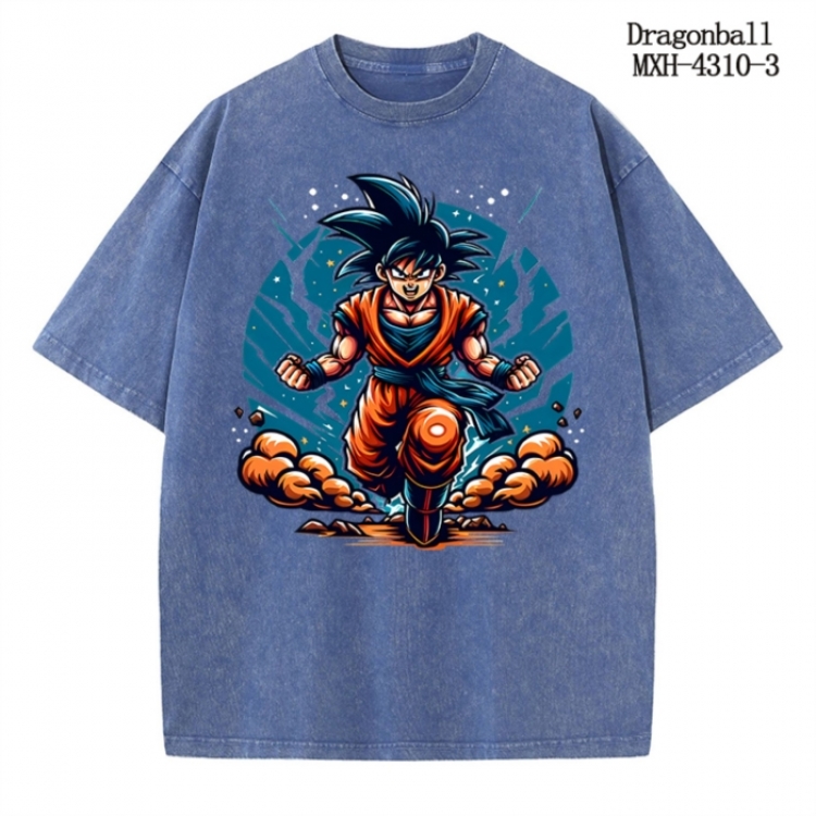 DRAGON BALL Anime peripheral pure cotton washed and worn T-shirt from S to 2XL MXH-4310-3