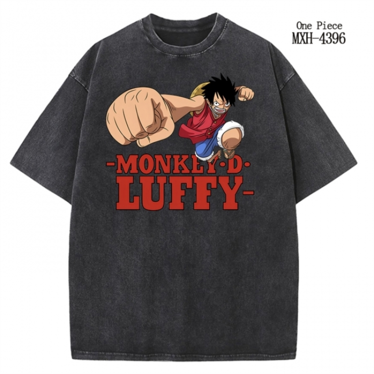 One Piece Anime peripheral pure cotton washed and worn T-shirt from S to 2XL  MXH-4396