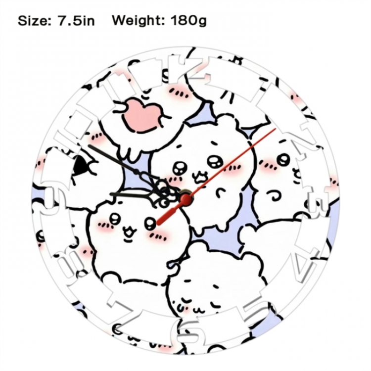 Chiikawa Anime print alarm clock wall clock personality clock packaging