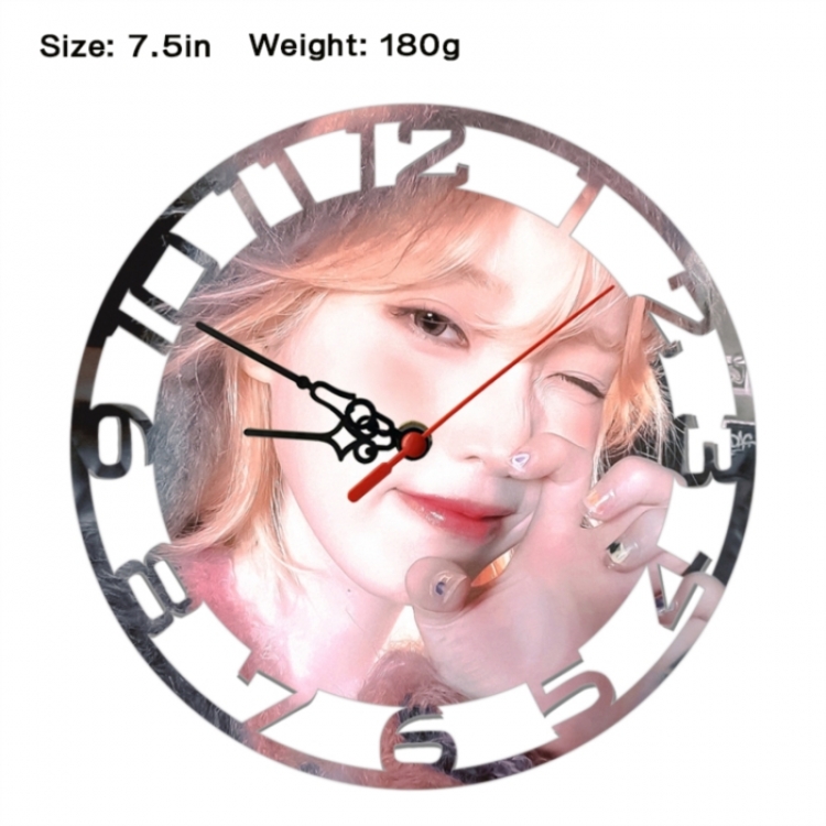 IU Anime print alarm clock wall clock personality clock packaging