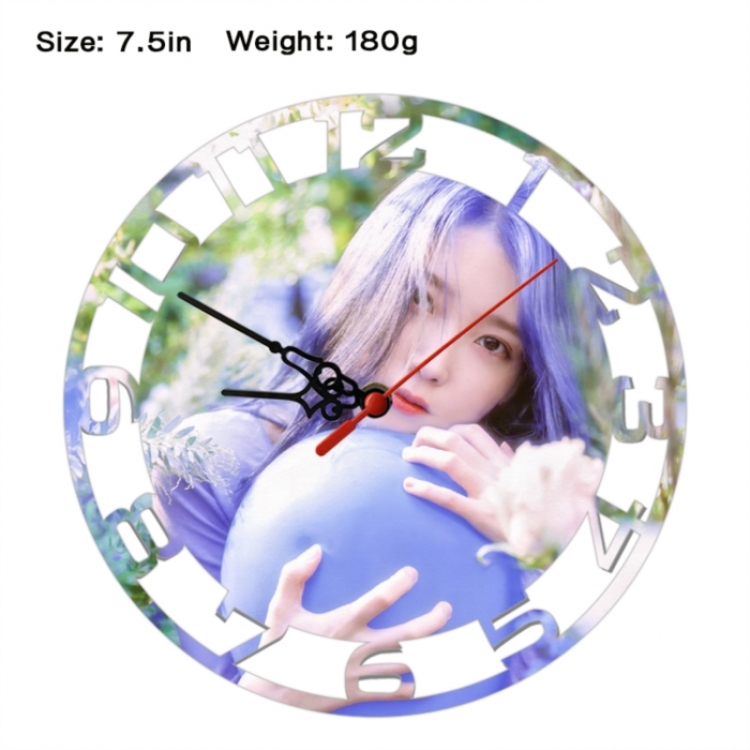 IU Anime print alarm clock wall clock personality clock packaging