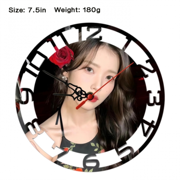 IU Anime print alarm clock wall clock personality clock packaging