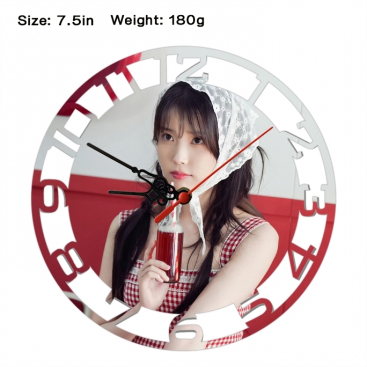 IU Anime print alarm clock wall clock personality clock packaging