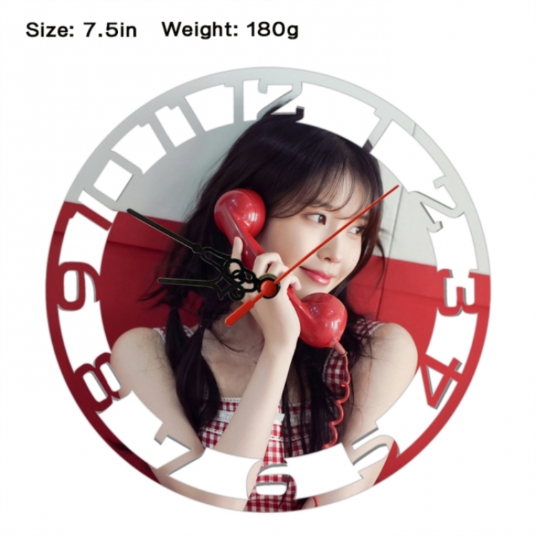 IU Anime print alarm clock wall clock personality clock packaging