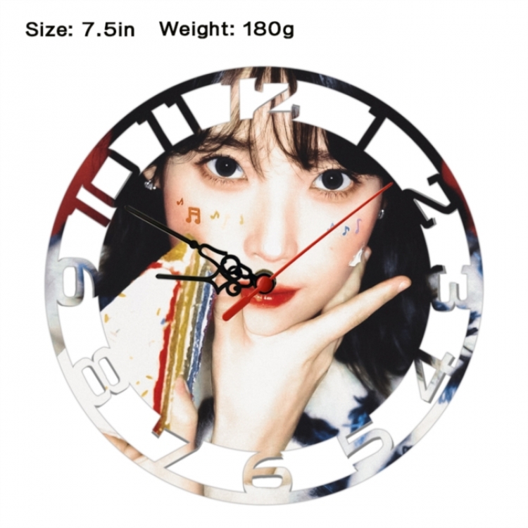 IU Anime print alarm clock wall clock personality clock packaging