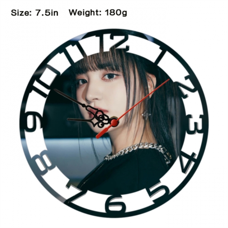 IVE Anime print alarm clock wall clock personality clock packaging