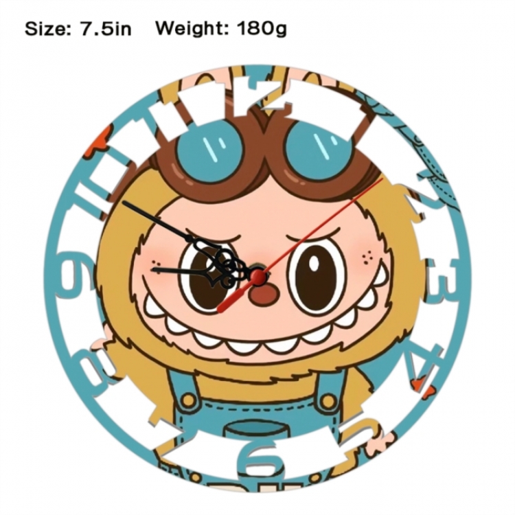 LABUBU Anime print alarm clock wall clock personality clock packaging
