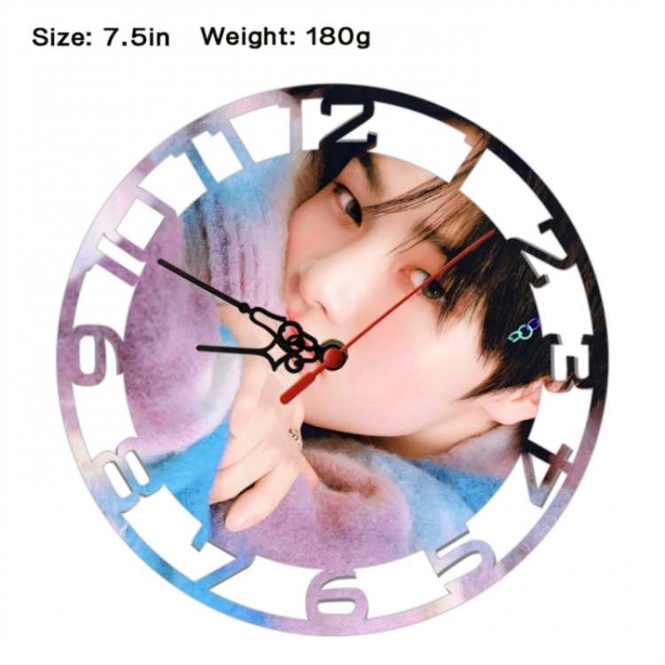 straykids Anime print alarm clock wall clock personality clock packaging size 25X25X4cm