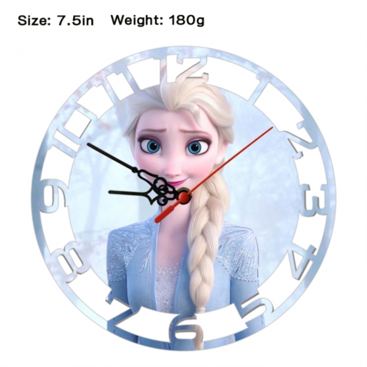 Frozen Anime print alarm clock wall clock personality clock packaging size 25X25X4cm
