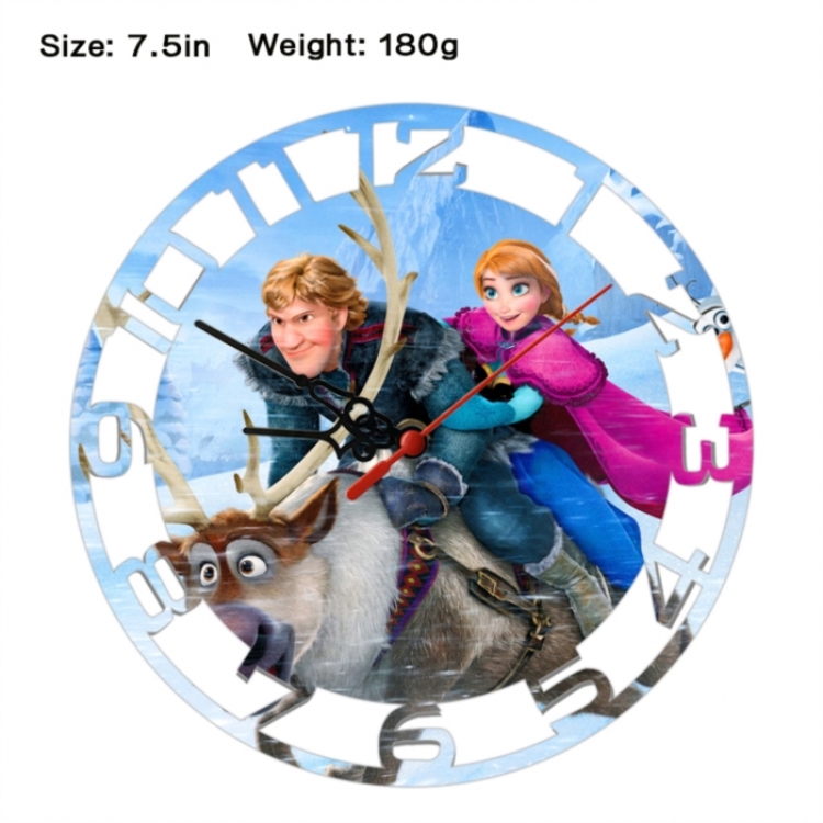 Frozen Anime print alarm clock wall clock personality clock packaging size 25X25X4cm