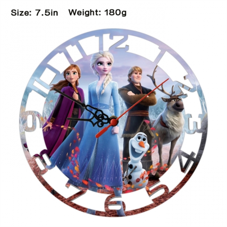 Frozen Anime print alarm clock wall clock personality clock packaging size 25X25X4cm