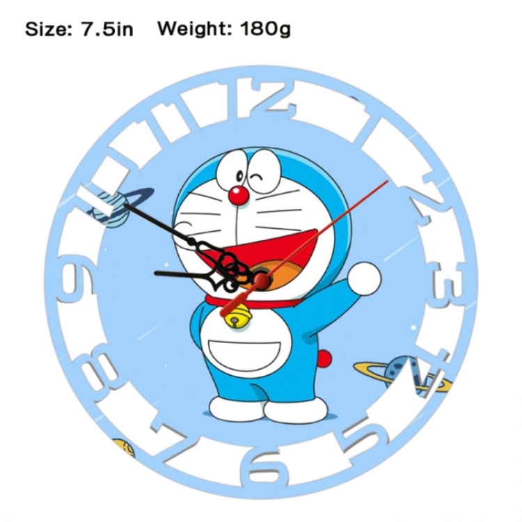 Doraemon Anime print alarm clock wall clock personality clock packaging size 25X25X4cm