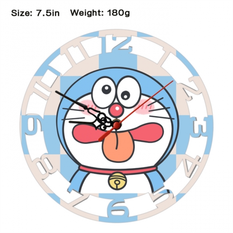 Doraemon Anime print alarm clock wall clock personality clock packaging size 25X25X4cm